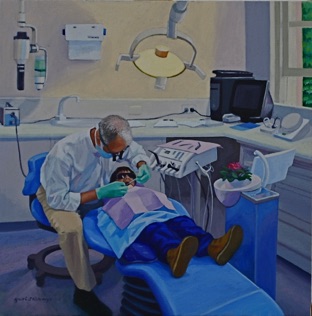 The Dentist - Oil on canvas 40cmx40cm